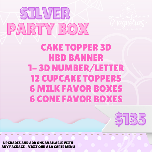 Silver Party Box Package