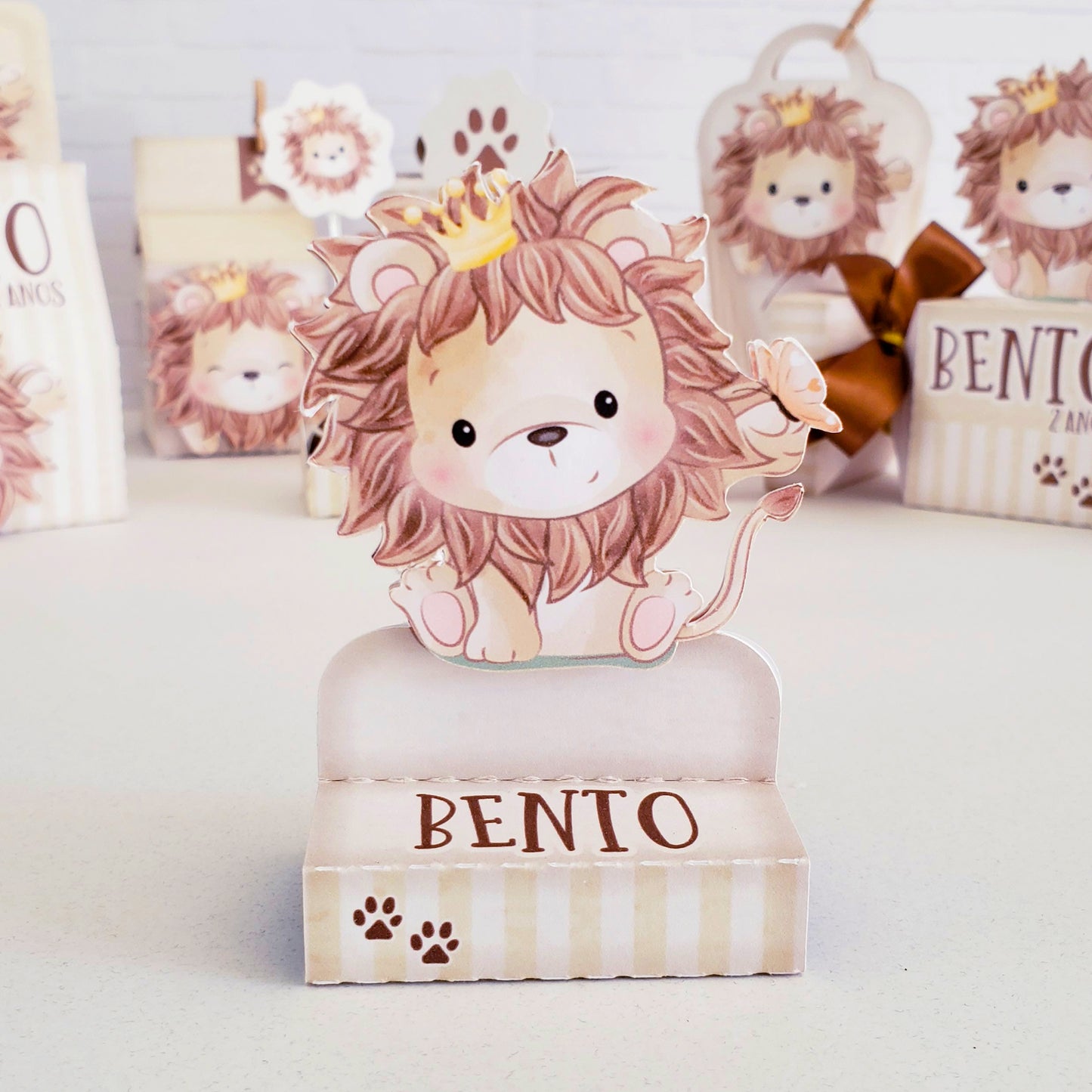 Lion Themed Favor Boxes