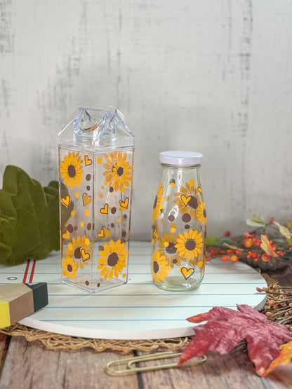 Sunflower  Milk Carton  Water Bottle