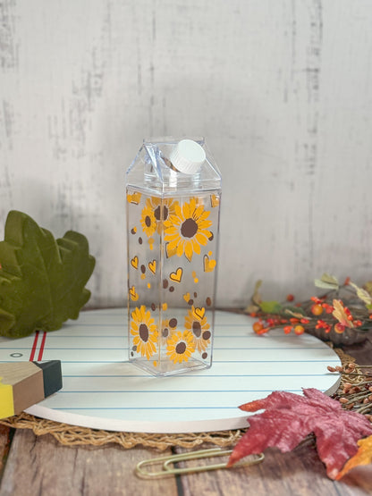 Sunflower  Milk Carton  Water Bottle