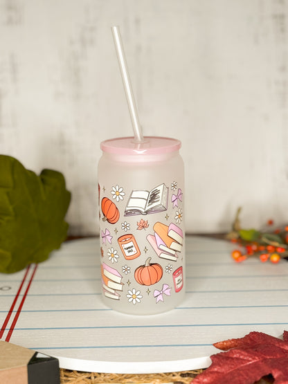 Cozy Fall Book Cup