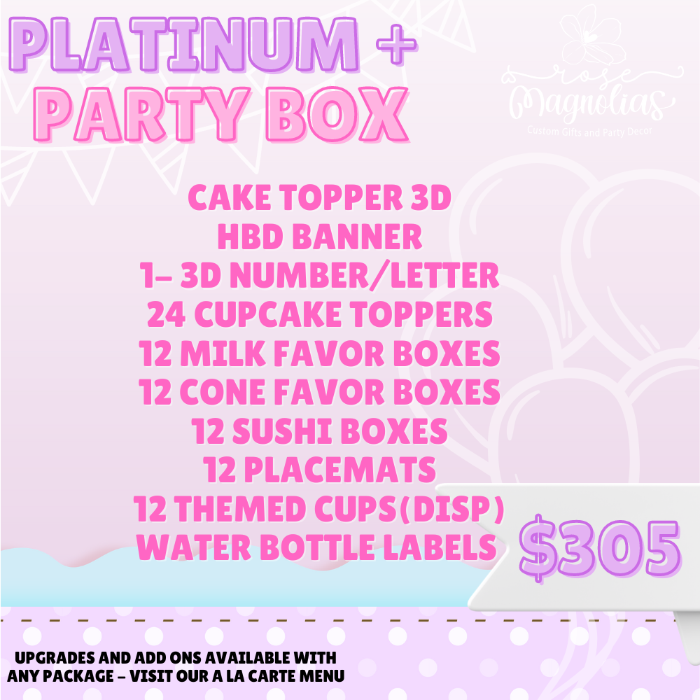 Platinum +  Party Box Package