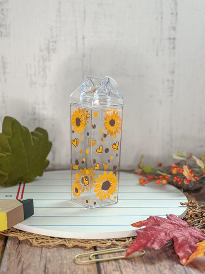 Sunflower  Milk Carton  Water Bottle