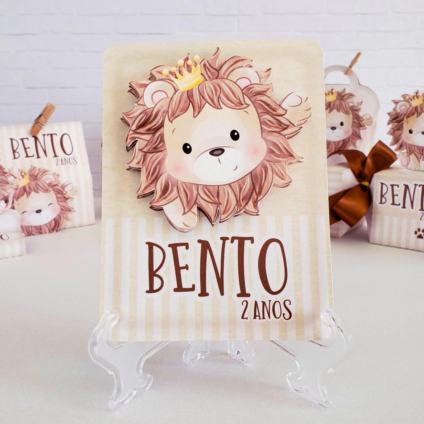 Lion Themed Favor Boxes