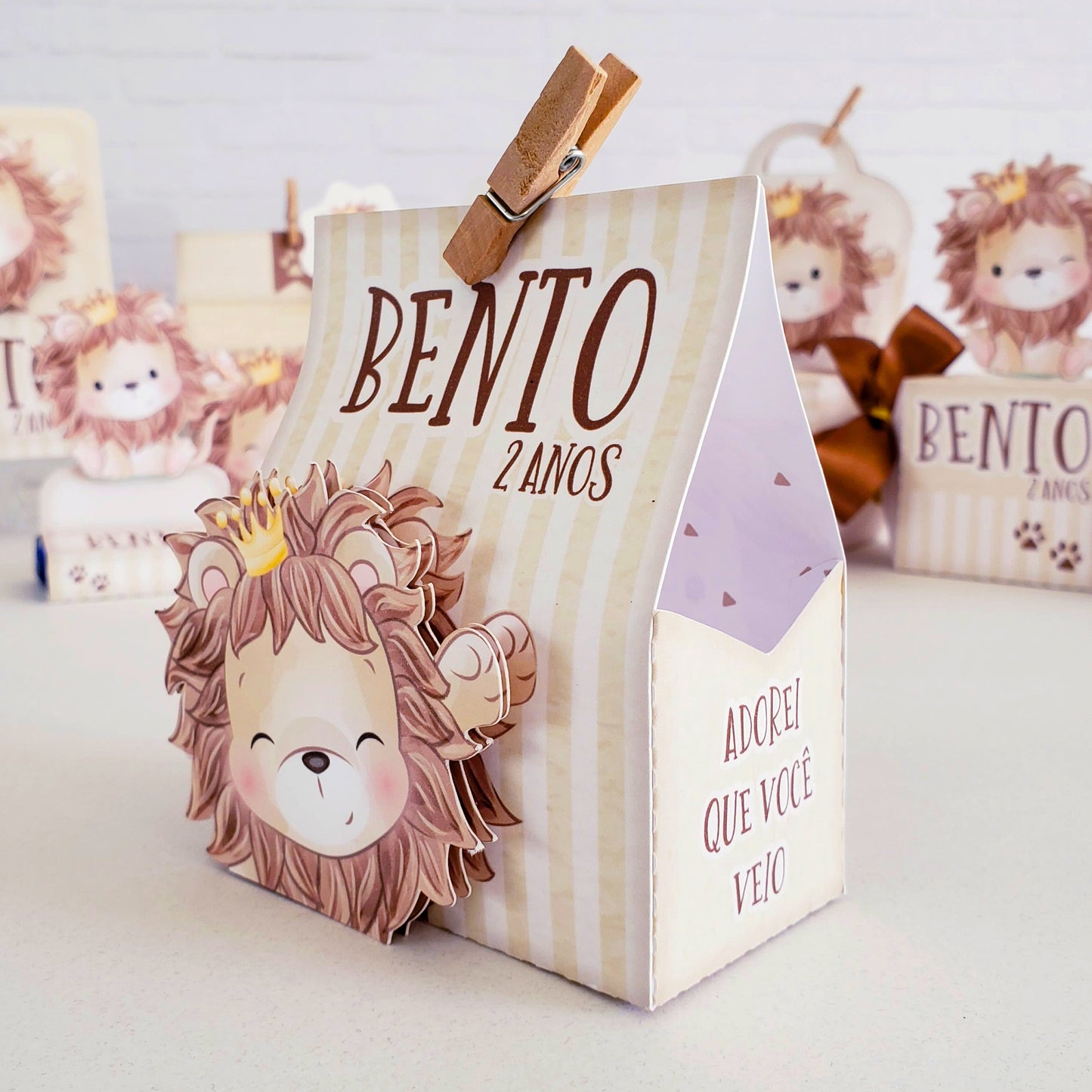 Lion Themed Favor Boxes