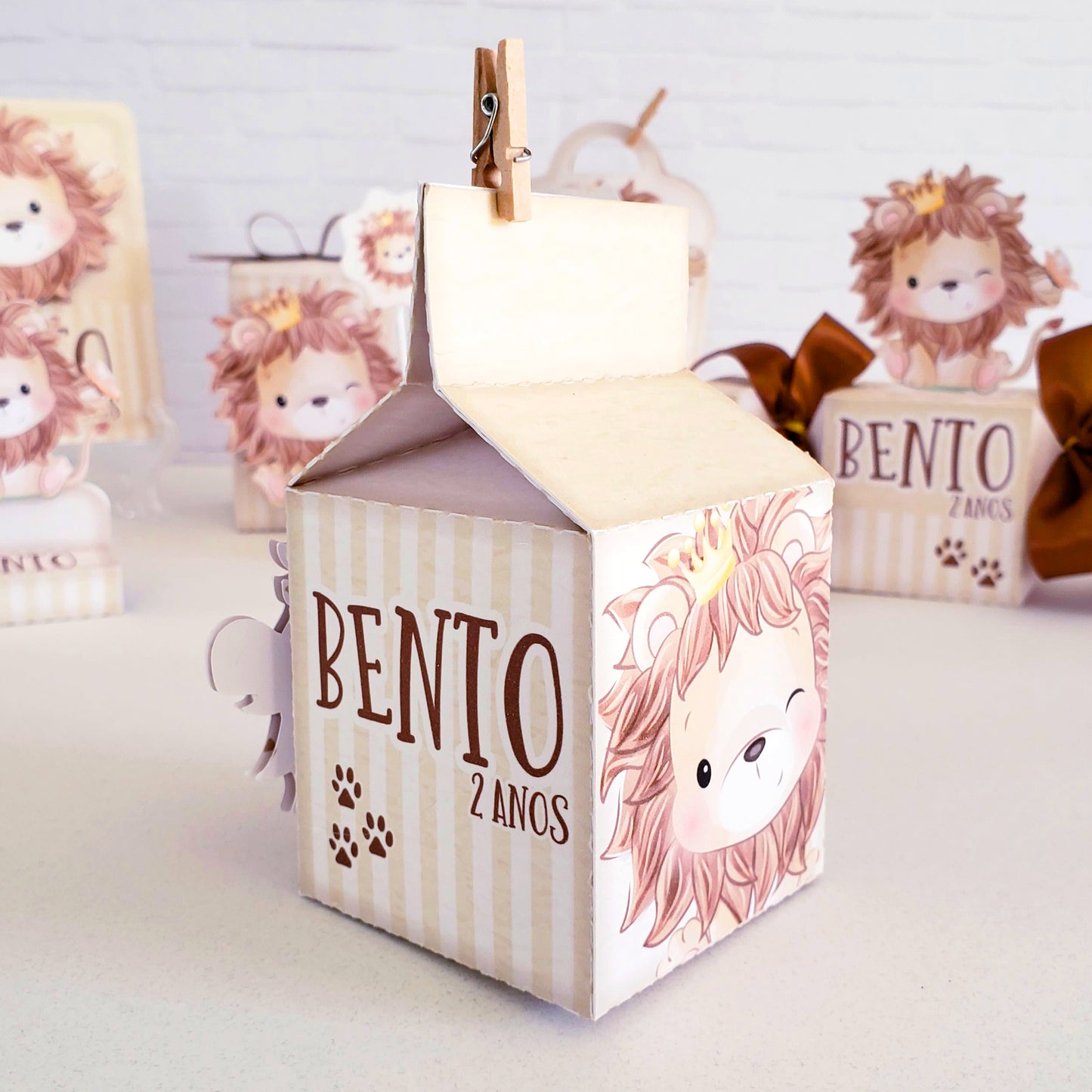 Lion Themed Favor Boxes