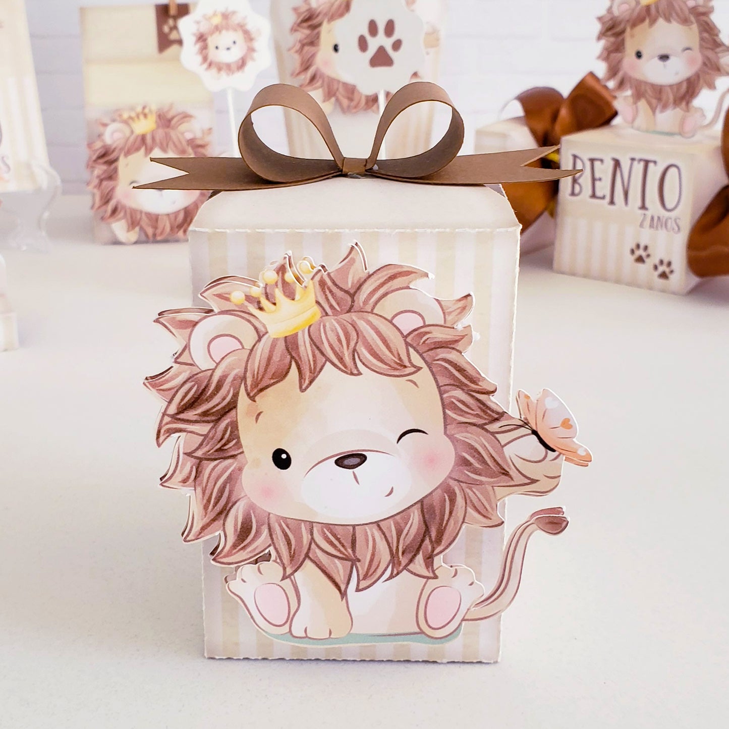 Lion Themed Favor Boxes