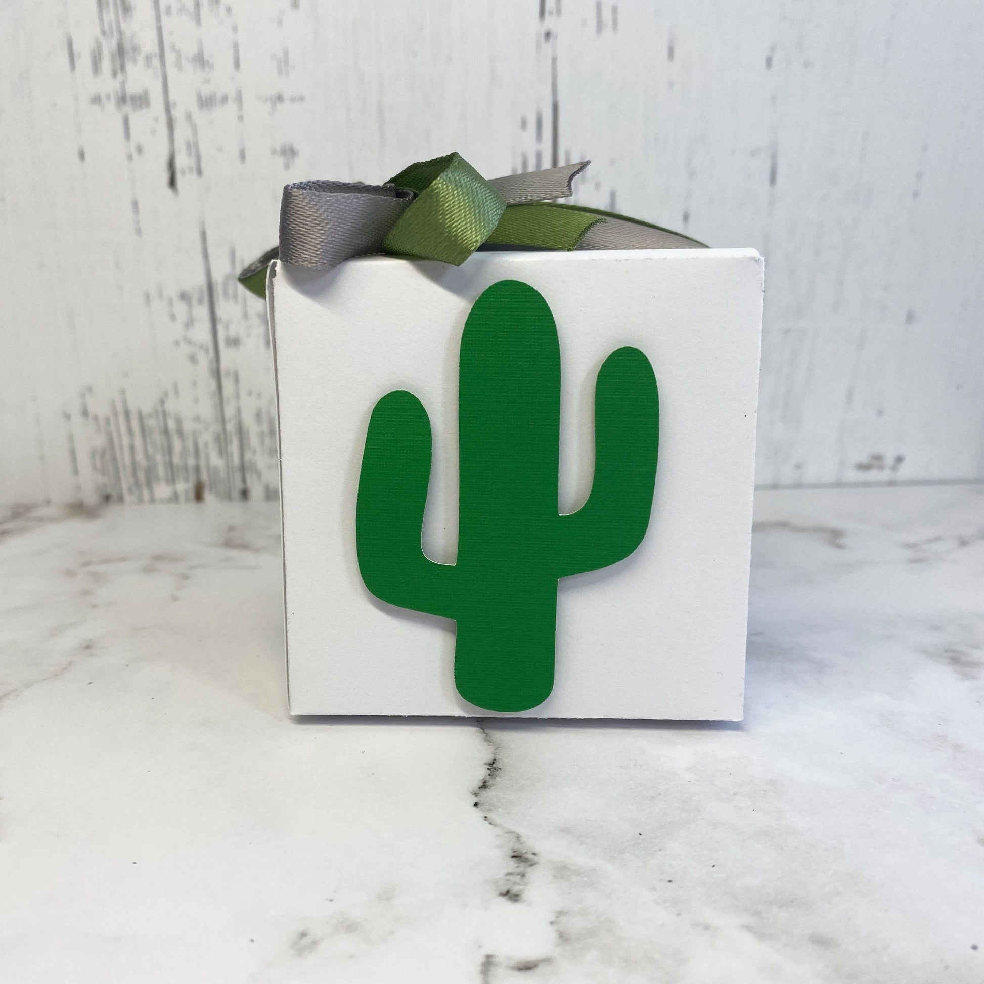 Cactus square Favor Boxes - Cactus Theme - Baby Shower Gift Boxes - Fiesta Birthday Decor - Cactus Bridal Shower Candy Box