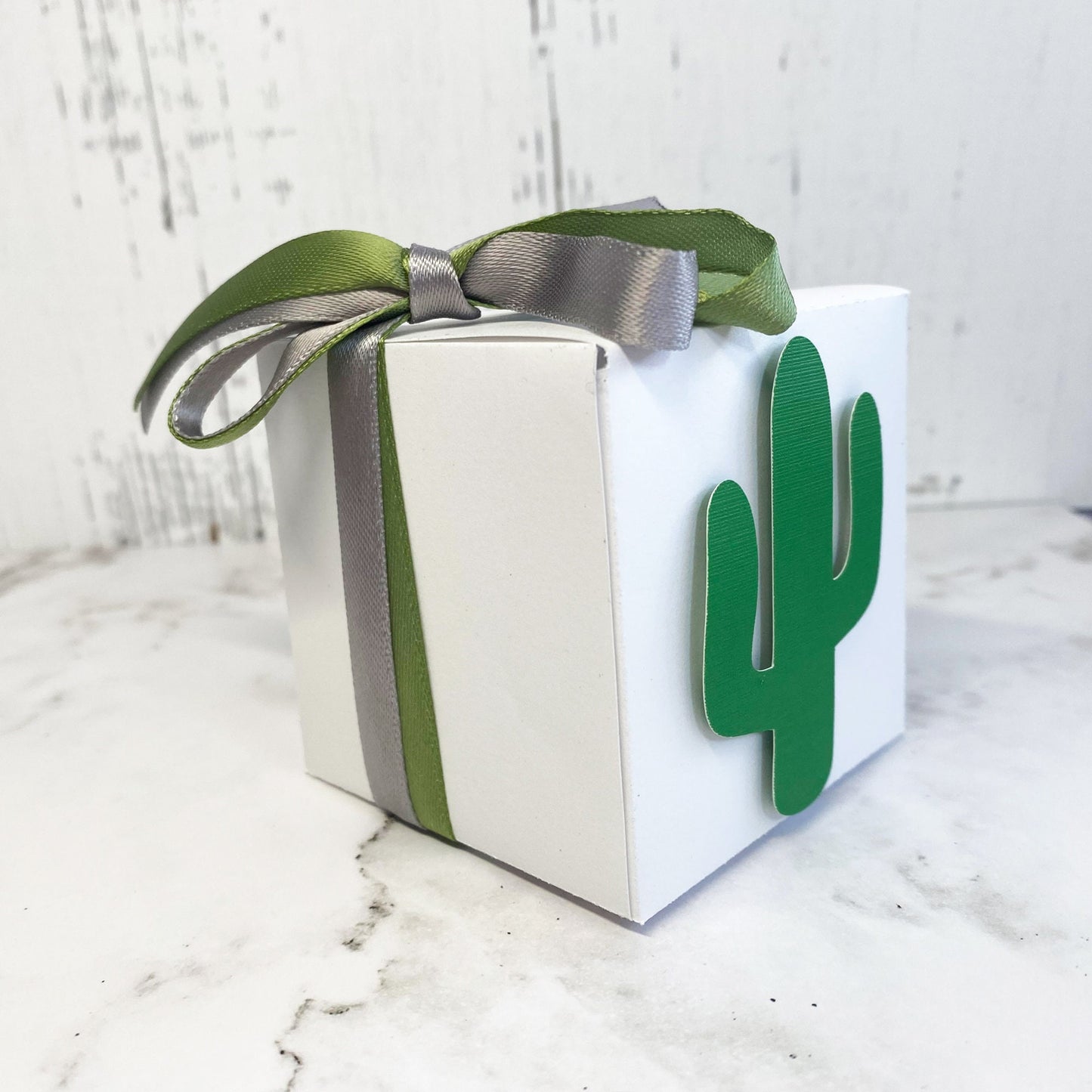 Cactus square Favor Boxes - Cactus Theme - Baby Shower Gift Boxes - Fiesta Birthday Decor - Cactus Bridal Shower Candy Box