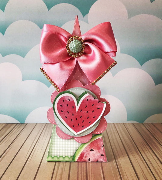 Watermelon favor box - one in a melon - melon Cone Box - watermelon party decor - one in a melon decor- One in a melon party