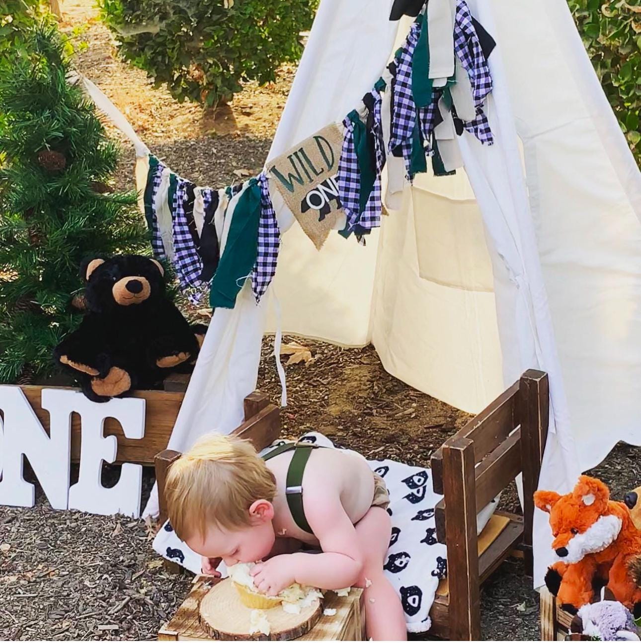 lumberjack banner, burlap banner, lumberjack birthday, bear banner, birthday banner, woodland shower, one banner, banner, photo prop, rustic, lumberjack birthday party, lumberjack first birthday, lumberjack party supplies, camping birthday, lumber