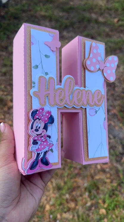 3D Flower Minnie Letter/Number